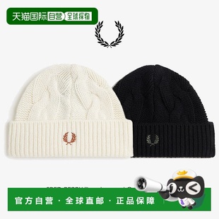 日本直邮FRED PERRY 帽子 羊毛 罗纹 无檐小便帽 Lambs wool Cabl