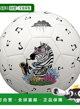【日本直邮】MIKASA MULGA×联名设计 斑马纹 4号球 室内足球