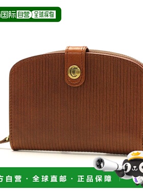 日本直邮 CLEDRAN RAY 钱包带零钱包真皮条纹品牌女式 CL-3210