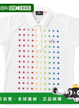 日本直邮LUCENT Polo 衫 女士 比赛衫 白色 短袖 半袖 上衣  防紫