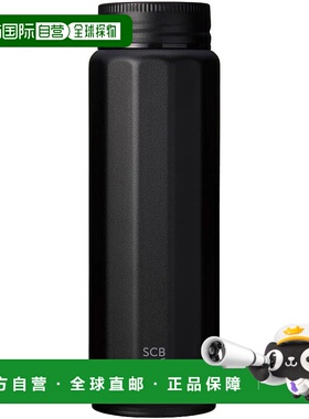 【日本直邮】Bestco 马克杯水瓶 螺旋式 460毫升 黑色 冷热饮品保