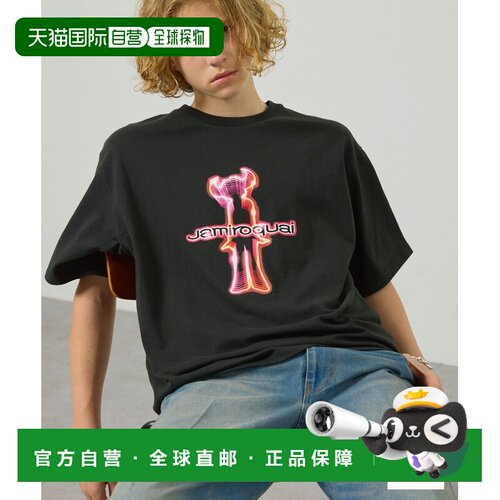 日本直邮EMMA CLOTHES 男女同款 Jamiroquai联名音乐图形印花宽松