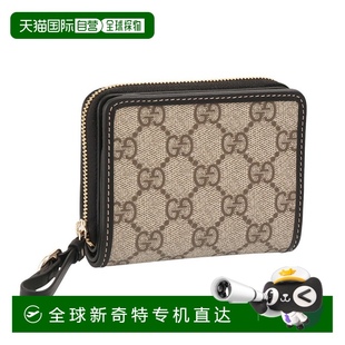 Wallet Zip Mini 圆形拉链迷你钱包 日本直邮GUCCI Emblem
