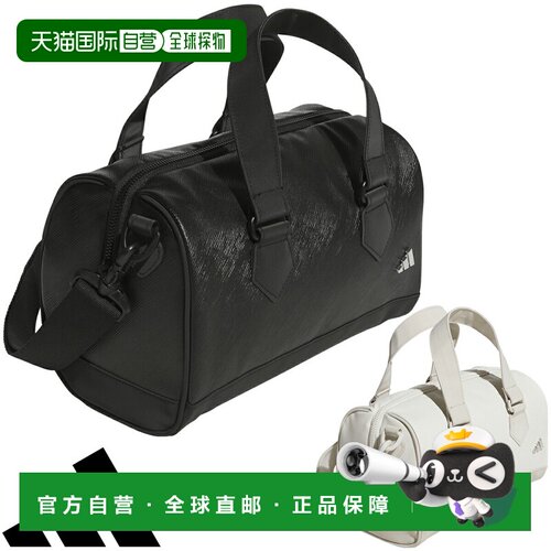 日本直邮adidas Golf 合成皮革金属标志迷你波士顿包（2026 年新K