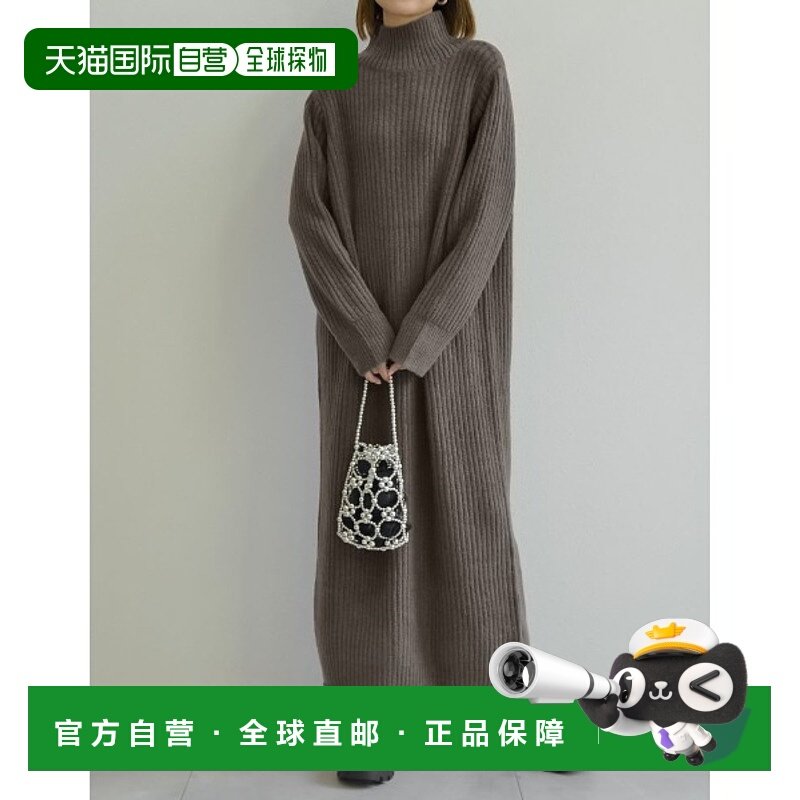 1h可退 日本直邮Re:EDIT  冬季女士高领长款连衣裙