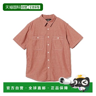 1h可退 日本直邮Double RL RRL 男士红色牛仔工装衬衫 3801020577