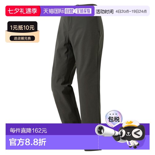 日潮跑腿Montbell OD 裤子保暖腰带环女式 BK XS1105702户外加绒