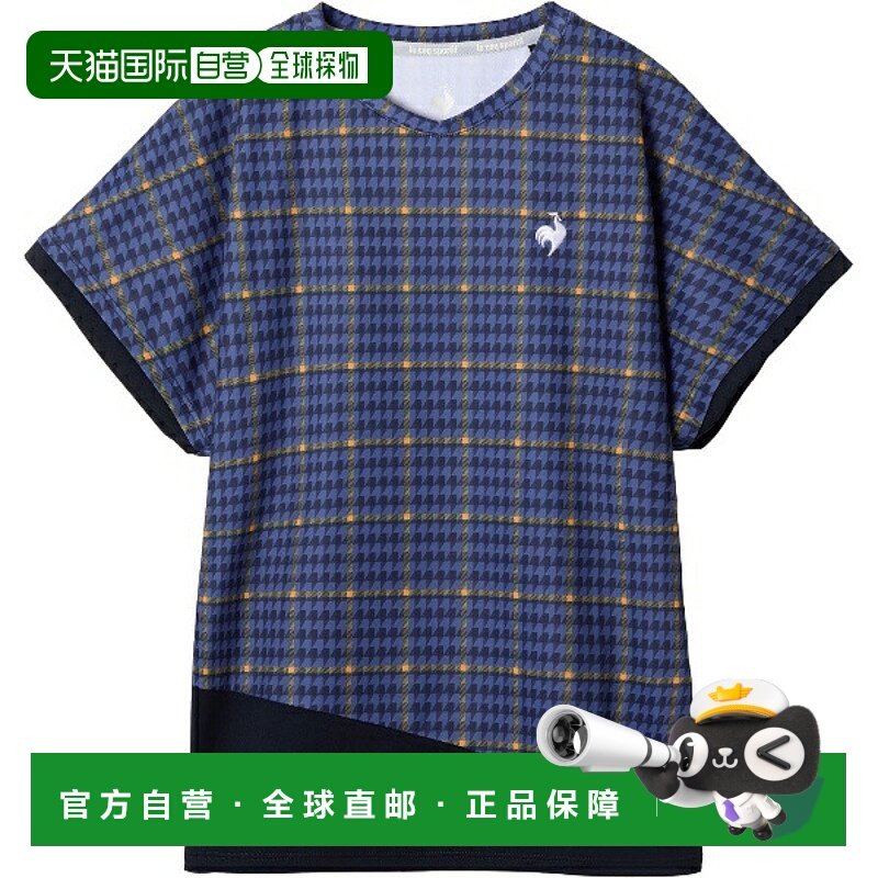 日本直邮Le coq sportif 女士网球比赛服短袖LN5FHT30L-NV00
