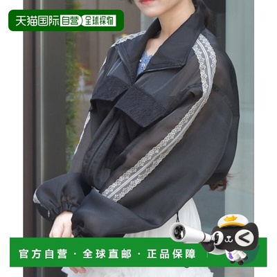 1h可退 日本直邮axes femme 女士夏季透视网纱运动外套 OA413X02