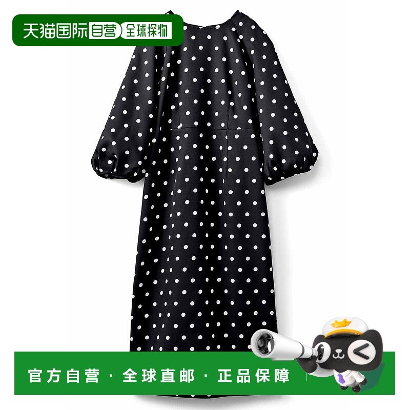 1h可退 日本直邮IEDIT 女士七分袖波点连衣裙 G764967,女装/女士精品,连衣裙,淘宝优惠券,粉丝福利购,淘宝优惠卷