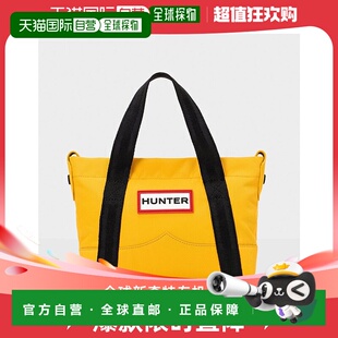 【日本直邮】Hunter女士单肩包黄色小号字母徽标拉链开合简约通勤