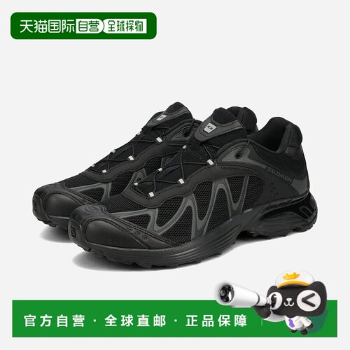 日本直邮SALOMON XT-WHISPER 男女低帮运动鞋 黑色/黑色/沥青色 (