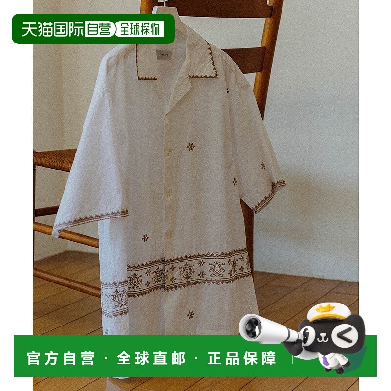 1h可退 日本直邮Adam et Rope' 男士刺绣短袖开领衬衫 2025AGMG05,男装,衬衫,淘宝优惠券,粉丝福利购,淘宝优惠卷