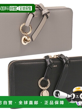 日本直邮Chloe ALPHABET LONG ZIPPED WALLET 圆形拉链长钱包配有
