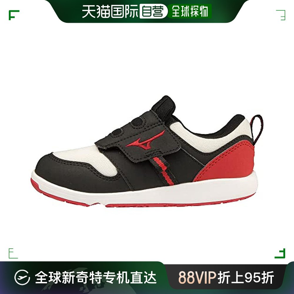 【日本直邮】Mizuno美津浓 儿童运动鞋 黑 x 红  17.5cm C1GD2233