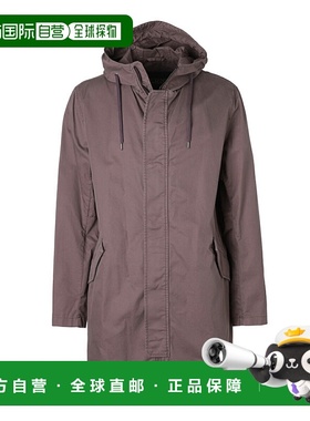 日本直邮HERNO男士紫色大码连帽大衣 pa000099u 13211 2960