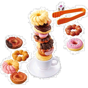 【日本直邮】EPOCH 一起开甜点派对吧 美仕唐纳滋甜甜圈叠叠乐+3