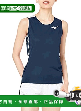 【日本直邮】Mizuno美津浓女式陆上竞技运动衫L藏青x白色 U2MA025