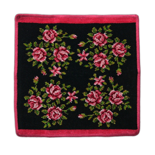 日本直邮FEILER 飞勒 米粒亚姆 毛巾手帕 30cm 黑色樱桃