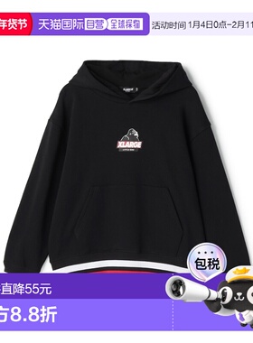 1h可退 日本直邮XLARGE儿童连帽衫 日系街头风棉质宽松套头卫衣 9
