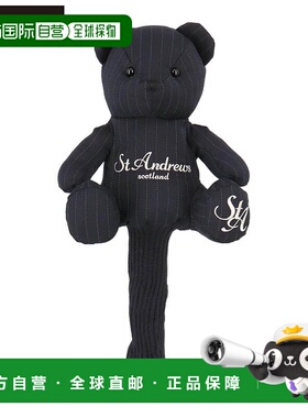 日本直邮St. Andrews 男女通用条纹熊图案一号木杆头套 042-52840
