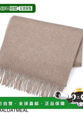 日本直邮Joshua Ellis 女士大号羊绒披肩 tcs51189 天然燕麦色 CP