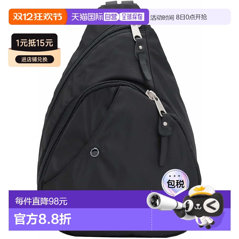 【日本直邮】[Anello] 腰包 A5 多收纳 URBAN OD ATS0231Z 黑色