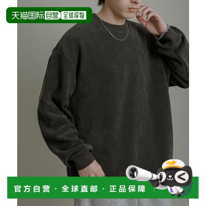 日本直邮SENSE OF PLACE男装宽松半拉链连帽外套 裏起毛保暖设计