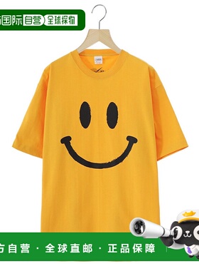 1h可退 日本直邮WP×CAMBER 男女同款 棉质重磅笑脸T恤 半袖T恤