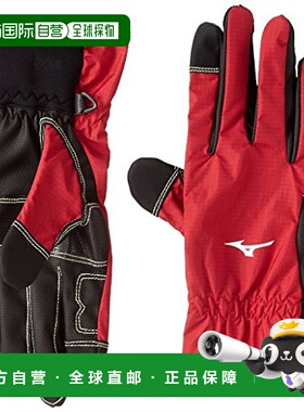 【日本直邮】Mizuno美津浓 运动防水手套A2JY8102 L 红色滑雪