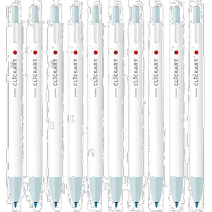 【日本直邮】Zebra斑马 水性笔Clickart 蓝色 10支 B-WYSS22-POB