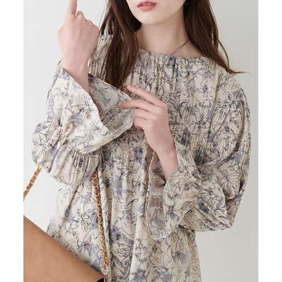 日本直邮natural couture 女装 玛乔丽卡褶皱衬衫 0361040090