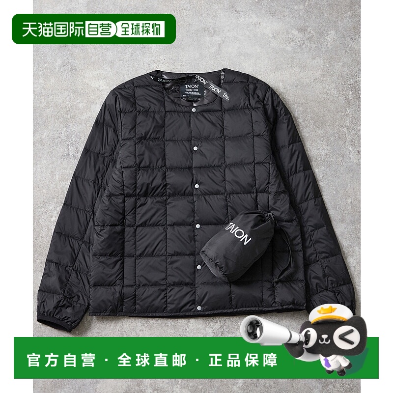 1h可退 日本直邮TAION男装800FP羽绒内胆夹克 克罗颈按扣双口袋便