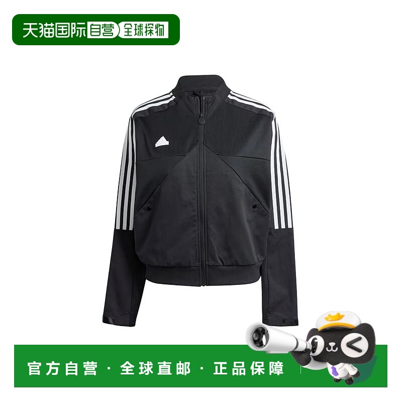 日本直邮adidas Tiro Material Mix Track Jacket 三条纹拼色立领