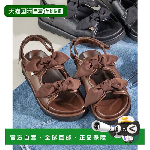 日本直邮SHIPS 两用缎带凉鞋 棕色