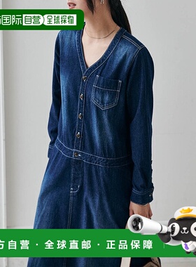 日本直邮RANAN 长款牛仔连衣裙 [R05096EW10178]