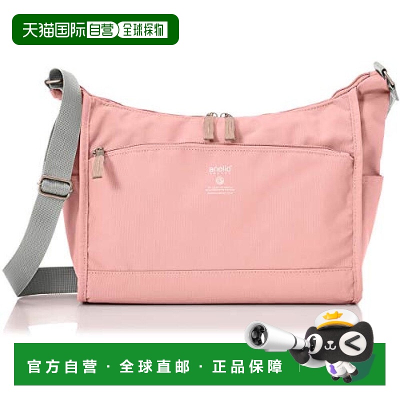 【日本直邮】Anello阿耐洛 女款单肩斜挎包 粉色 GTM0172单肩包