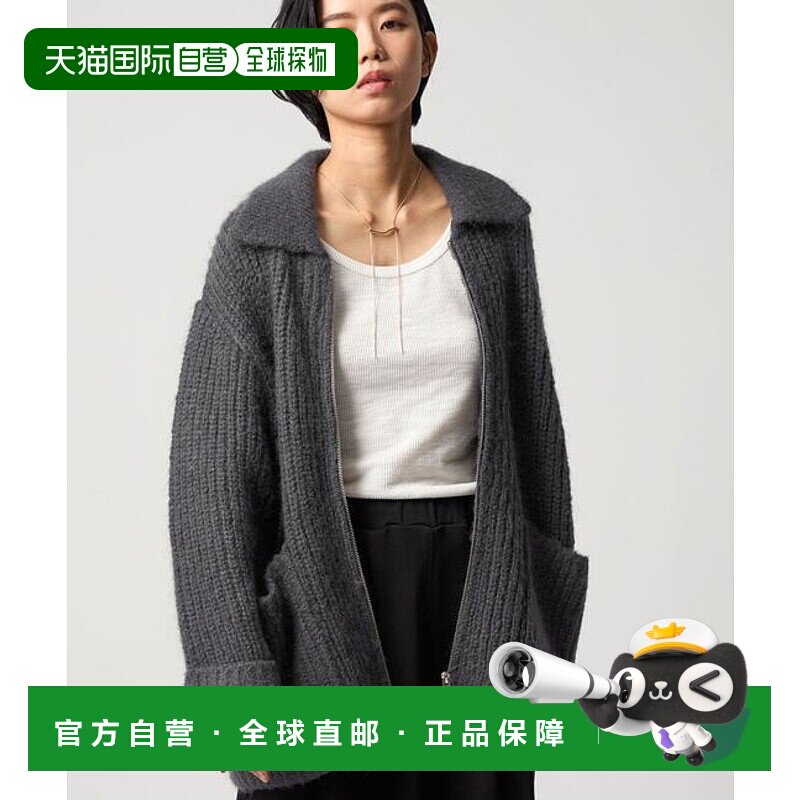 1h可退 日本直邮CITEN 针织翻领拉链夹克内搭开衫针织衫罩衫