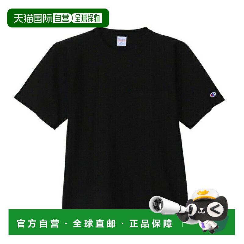 日本直邮Champion男士半袖反向织带口袋T恤 [C3-Z319-090]短袖