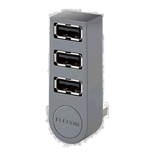 【日本直邮】宜丽客ELECOM USB2.0集线器3端口支持MacBook/Surfac