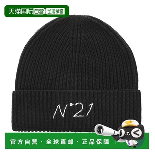 n21f39u 女士针织帽黑色n2108sn0460 0n900 女孩 日本直邮N°21