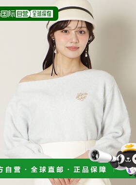 1h可退 日本直邮WILLSELECTION 女装 珍珠胸针设计 宽松off肩针织