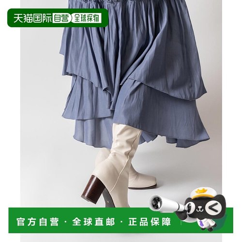 日本直邮RANDA 晴雨兼用弹力方头长靴 RA041BW12722 靴子