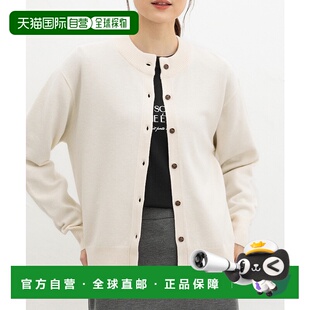 日本直邮Honeys 洗可 女装 半高领针织开衫 6123 宽松腰长 1h可退