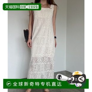 1h可退 SO20325s7 日本直邮sorule 女士方领花纹刺绣直筒长裙
