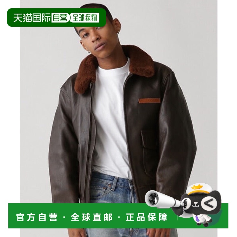 日本直邮AVIREX 古旧羊皮G-1飞行夹克 [85180069]