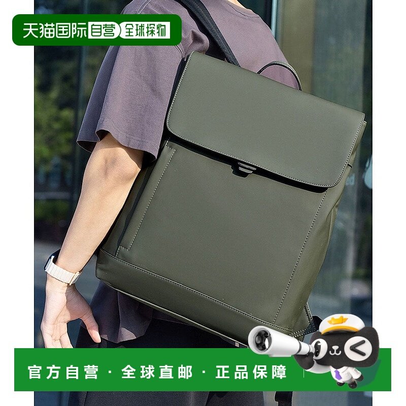 日本直邮florge 防水涂层A4适用皮革质感简约翻盖单肩背包/双肩包