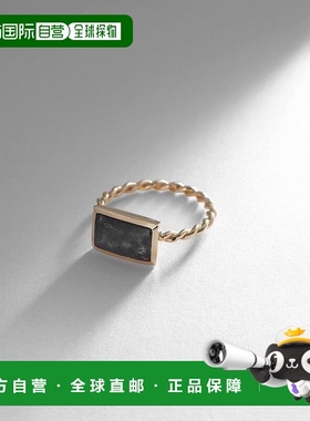 日潮跑腿COCOSHNIK 拉长石浅黄色顶切戒指 10