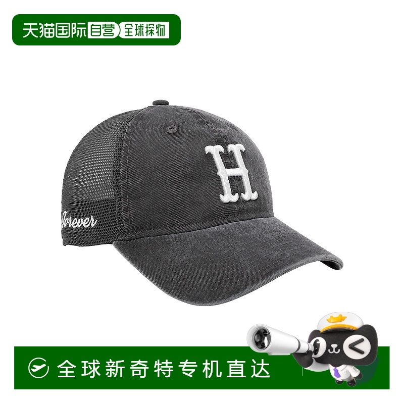 1h可退 日本直邮HUF 男女同款 棉质立体刺绣经典H网眼棒球帽 25M_