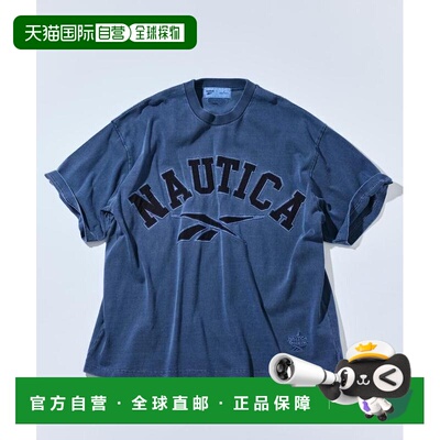 1h可退 日本直邮Reebok × NAUTICA 男装 双面logo 色落感 短袖圆
